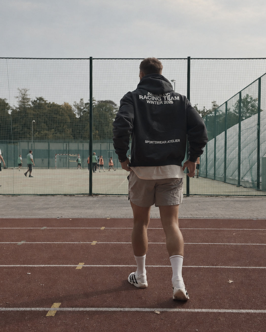 RACING TEAM HOODIE - VINTAGE BLACK