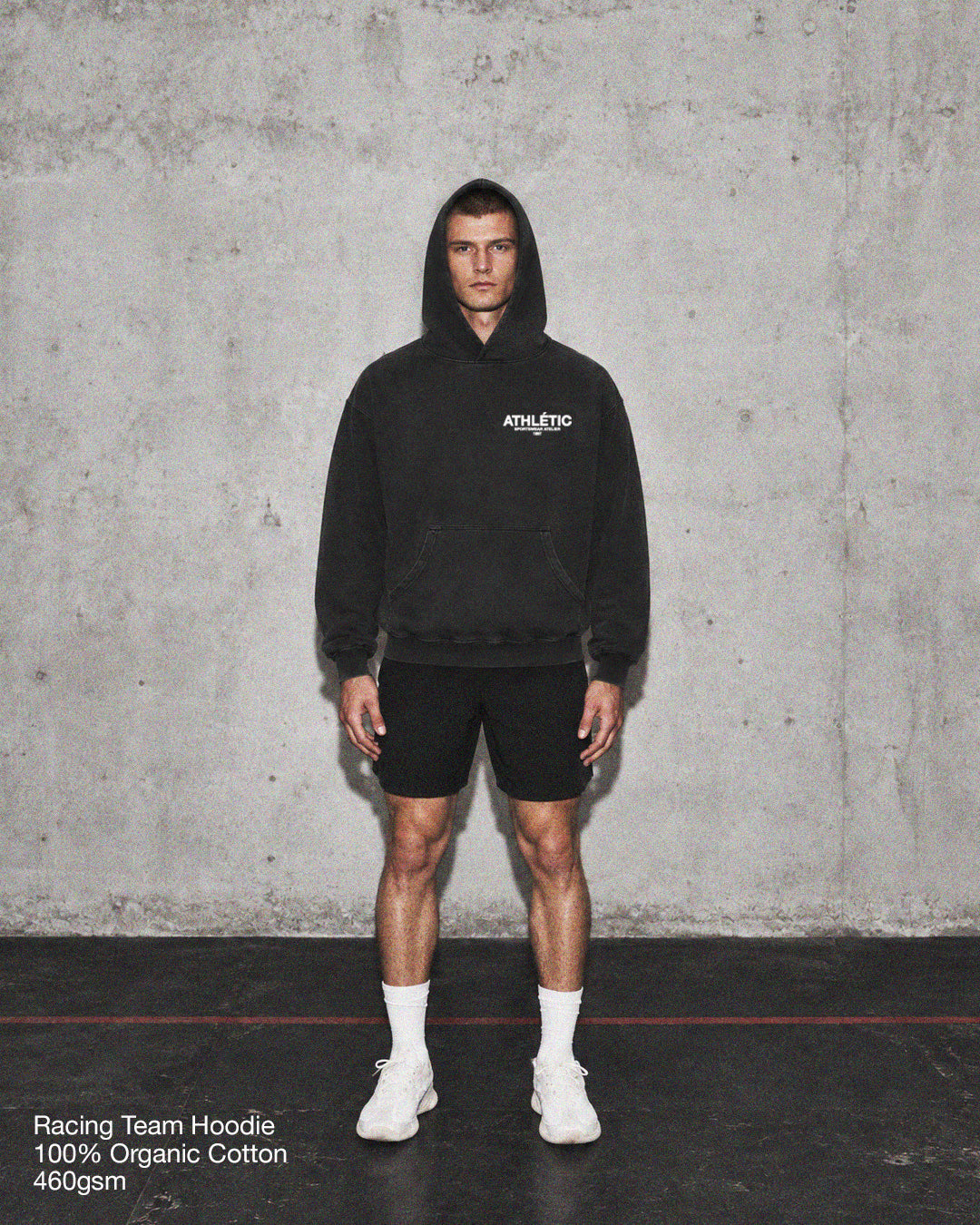 RACING TEAM HOODIE - VINTAGE BLACK