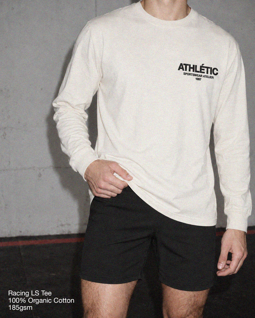 RACING TEAM LS TEE - VINTAGE WHITE