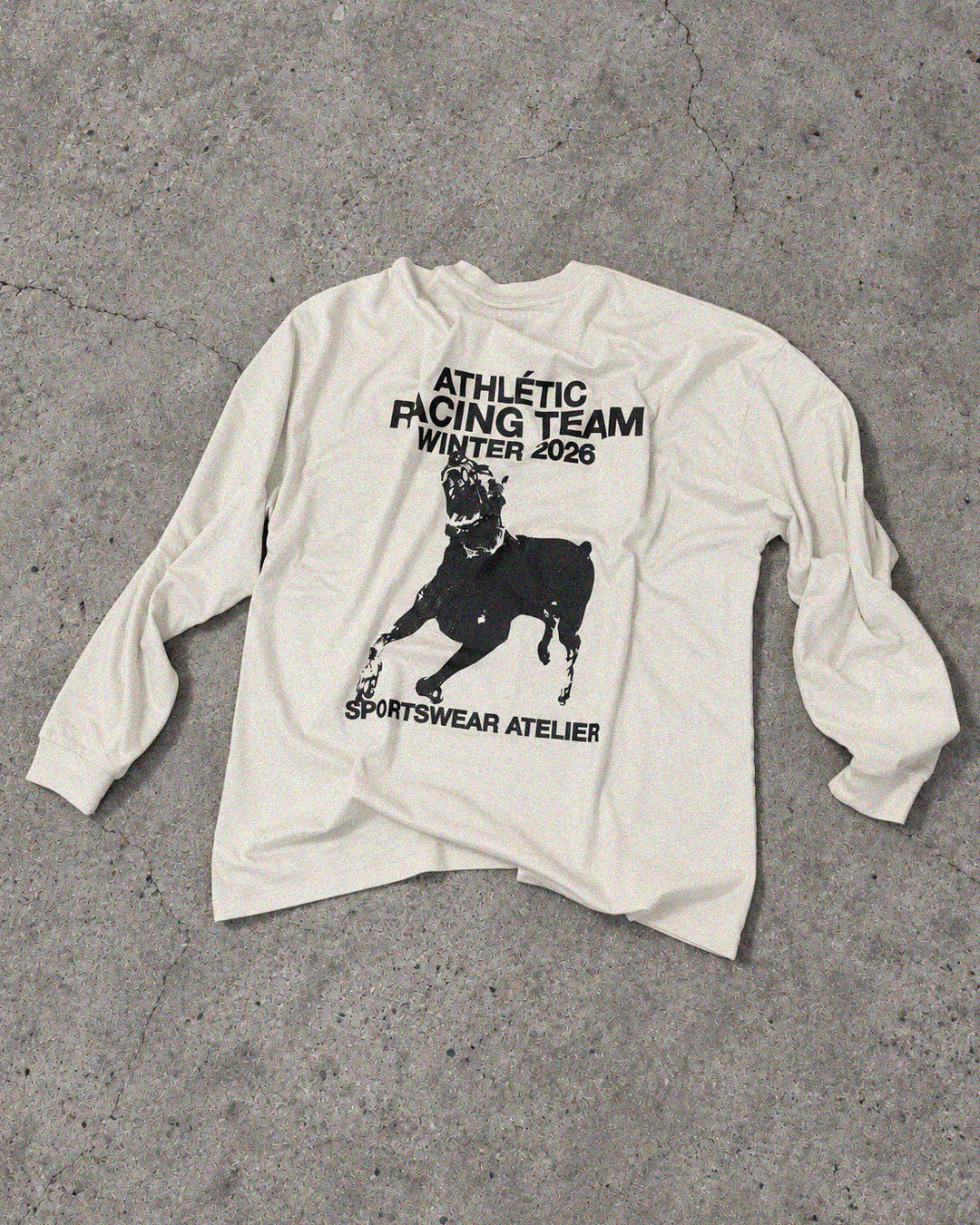RACING TEAM LS TEE - VINTAGE WHITE