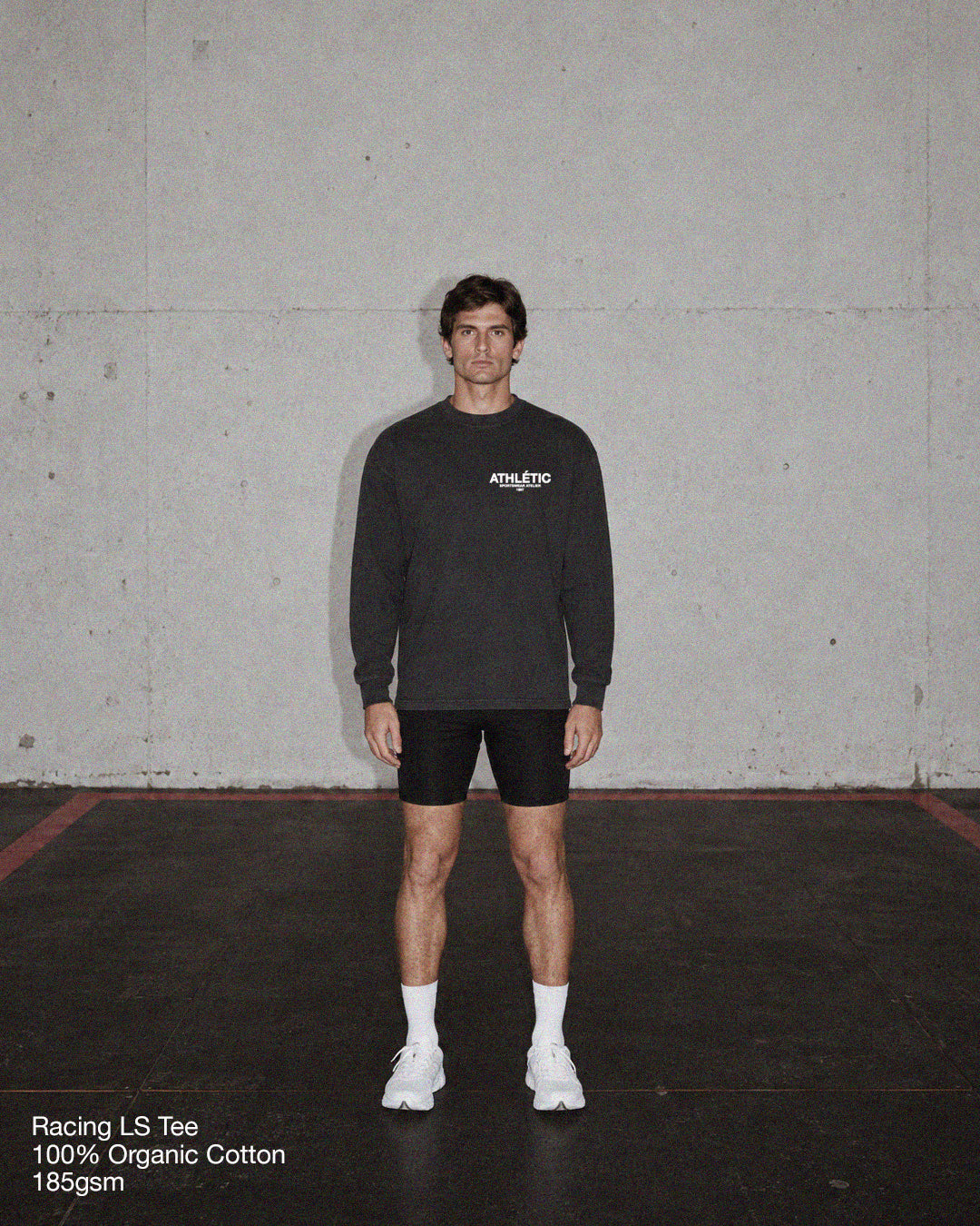 RACING TEAM LS TEE - VINTAGE BLACK