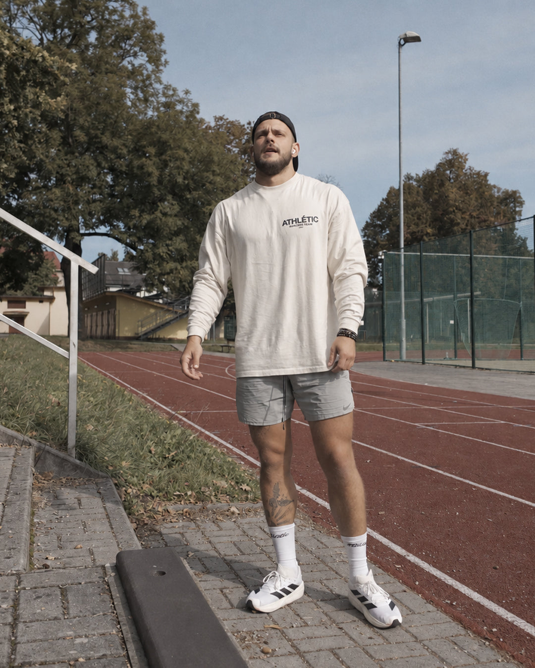 RACING TEAM LS TEE - VINTAGE WHITE