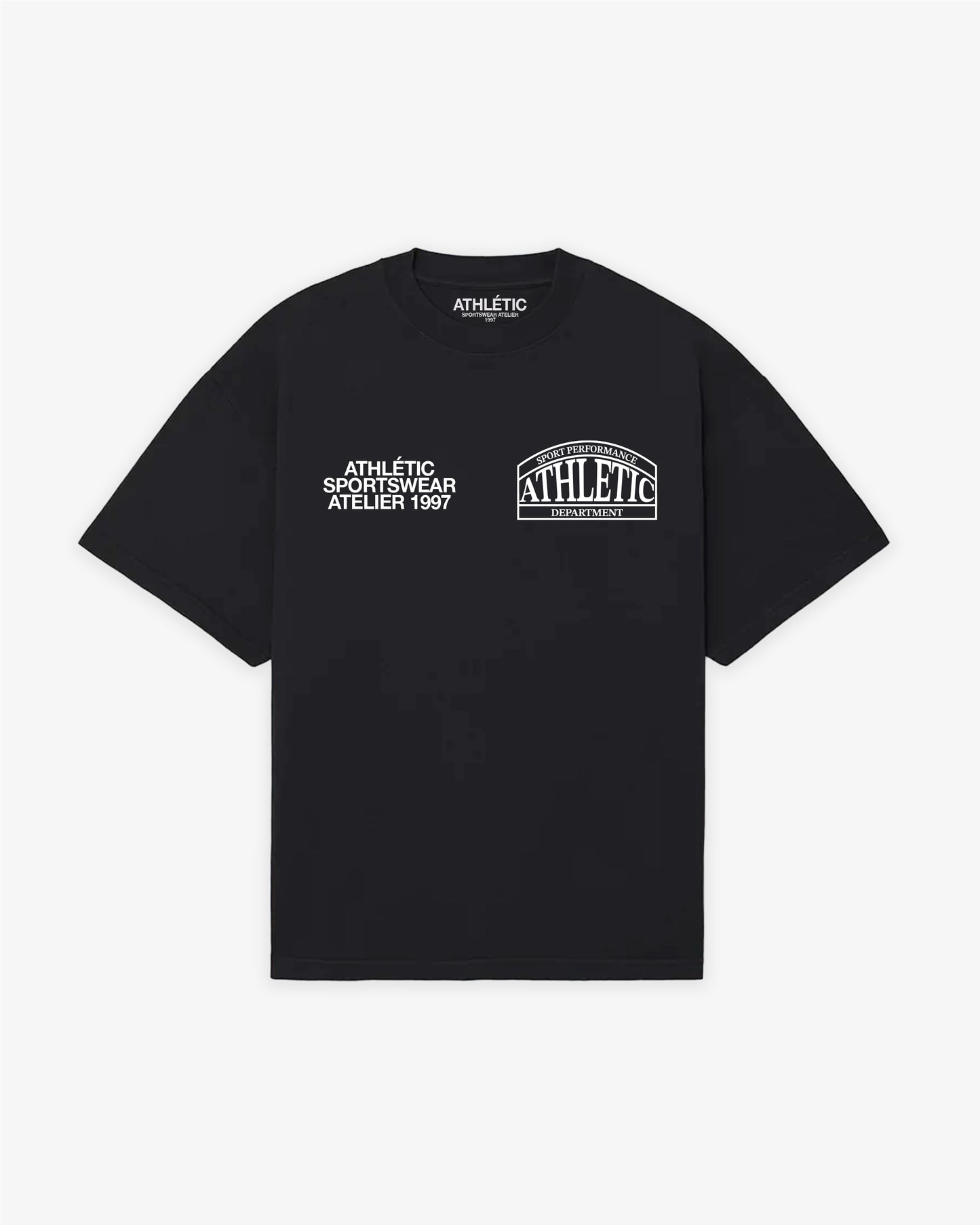 ATHLETIC DEPARTMENT T-SHIRT - BLACK
