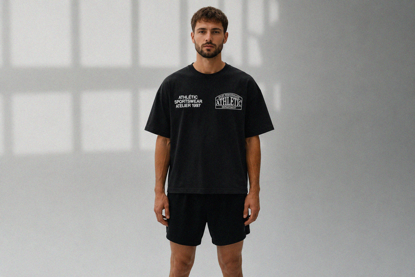 ATHLETIC DEPARTMENT T-SHIRT - BLACK