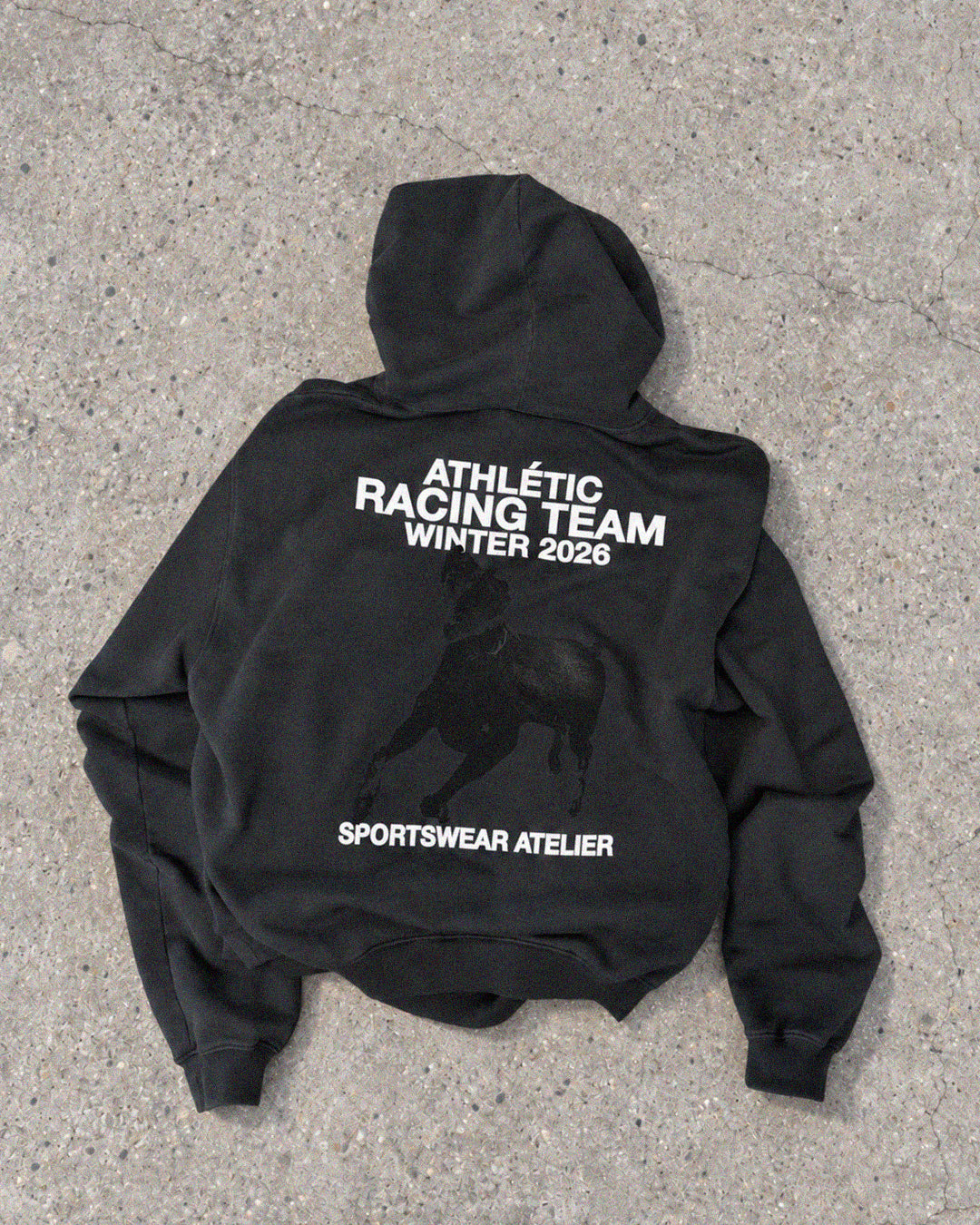 RACING TEAM HOODIE - VINTAGE BLACK